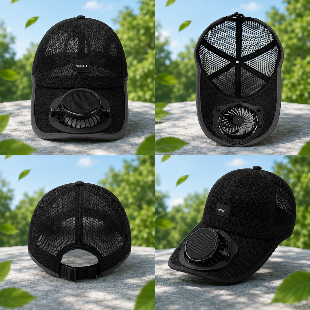 Casquette ventillée